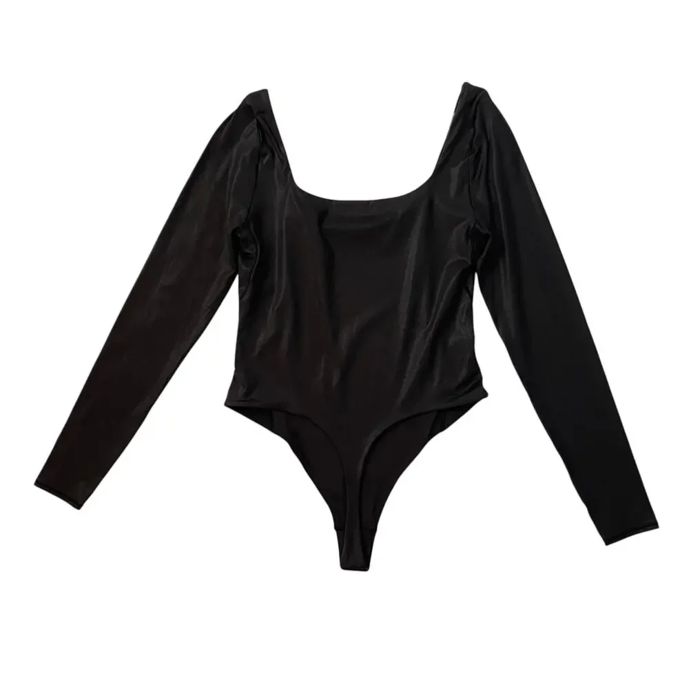 Lululemon Wundermost Ultra-Soft Nulu Square-Neck Sleeveless Bodysuit. - M - Picture 5 of 6